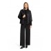 Betty Barclay - 7306 1040 Gewatteerde jas reversible zwart-print.